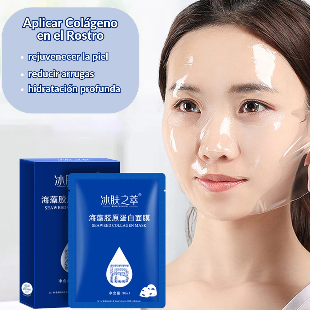 Mascarilla Facial Coreana con Ácido Hialurónico y Colágeno