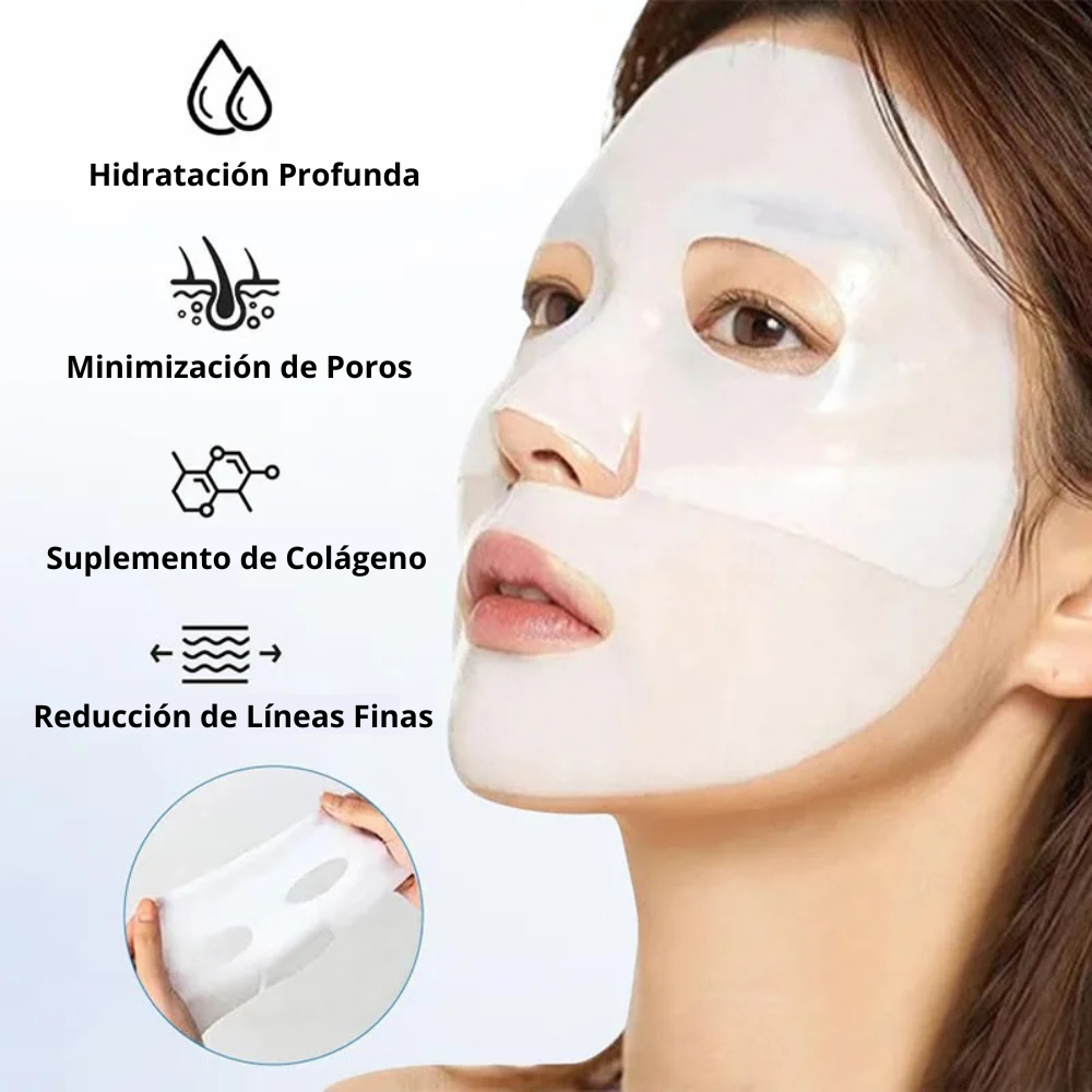 Mascarilla Absorbible de Hidratación Profunda con Biocolágeno